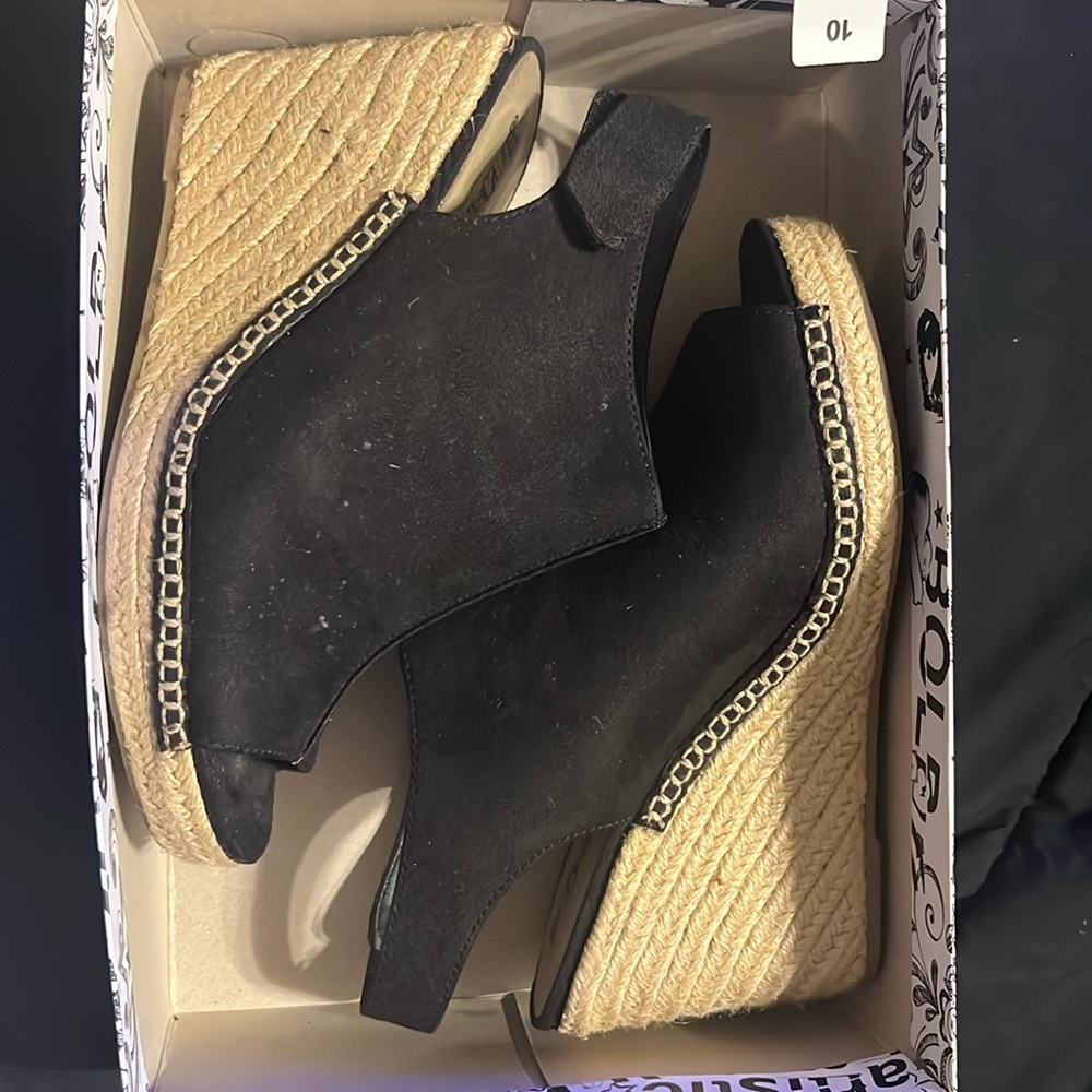 Suede Wedges